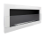 Biokominek 900x400 z szybą Biały Połysk