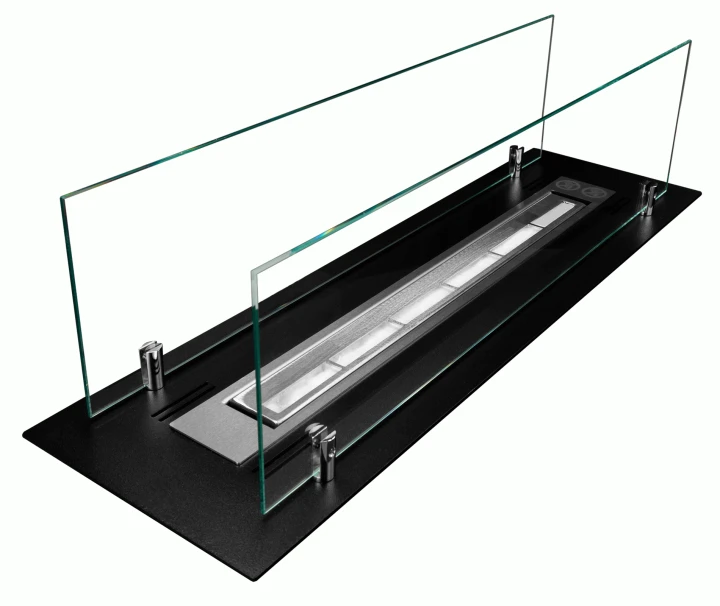 WKŁAD DO ZABUDOWY 65CM CZARNY Z SZYBAMI