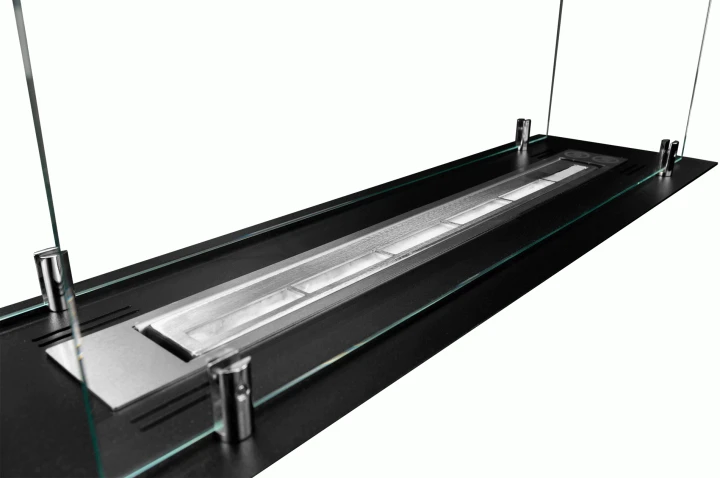WKŁAD DO ZABUDOWY 65CM CZARNY Z SZYBAMI