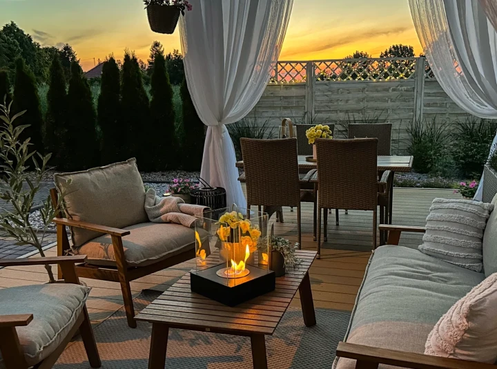 Sunset Garden Mini czarny strukturalny
