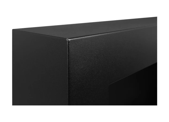 BIOKOMINEK BOX 650X400 czarny z szybą