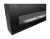 Biokominek wiszący z szybą 1200x400 Box czarny strukturalny mat