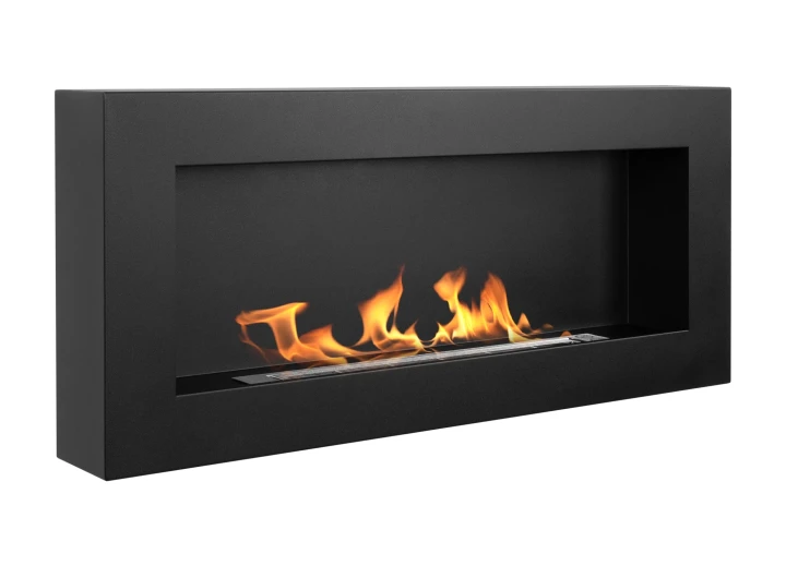 Biokominek wiszący 900x400 Box czarny strukturalny mat