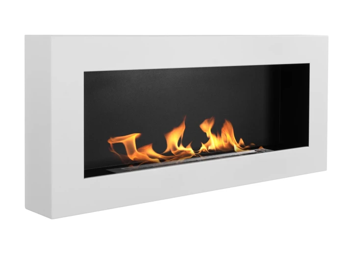 Biokominek wiszący 900x400 Box biały strukturalny mat
