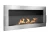 Biokominek wiszący z szybą 900x400 Inox