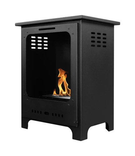 Biokominek Koza Mini czarny mat z szybą