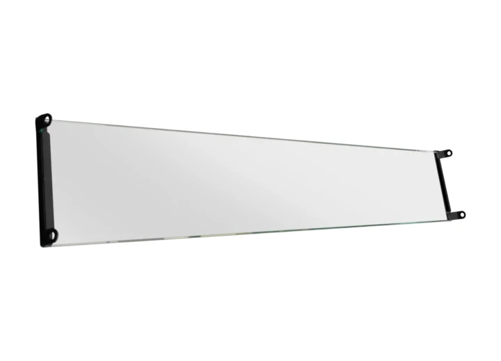 Szyba do biokominka 900x400 Box uchwyty czarne mat