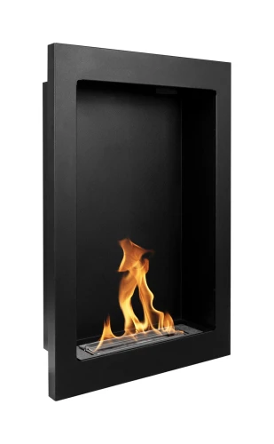 Biokominek wiszący Vertical czarny strukturalny mat